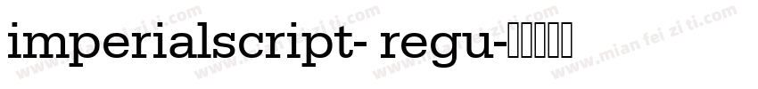imperialscript- regu字体转换